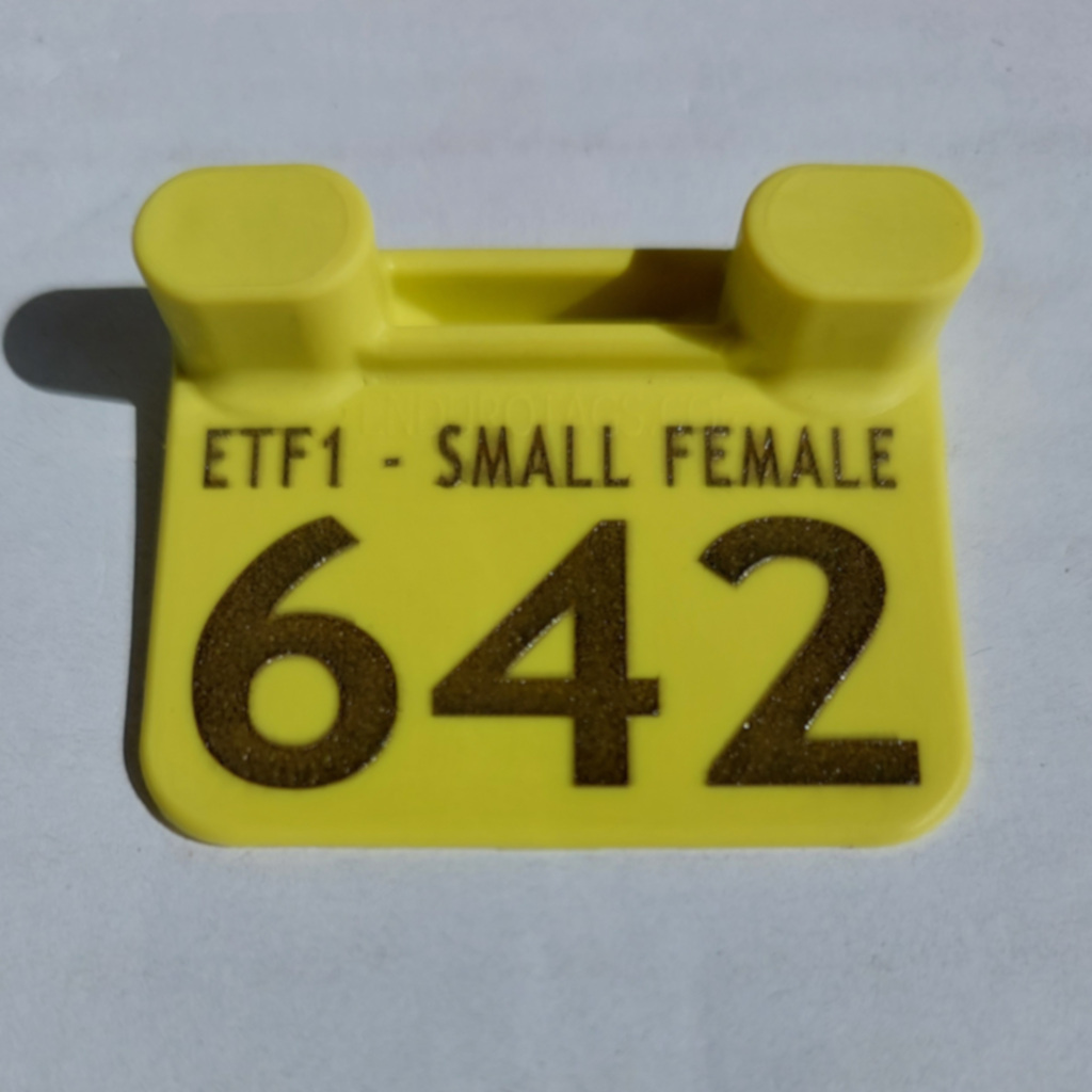 Etf1 small year marker enduro tags